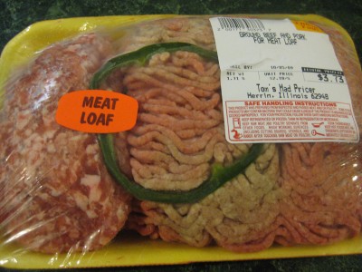 Ground beef & sausage packaged together for meatloaf!